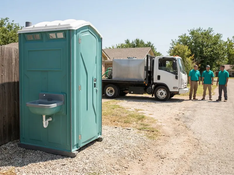 Deluxe Restrooms with Hand-Wash Sinks in Shepherd, TX